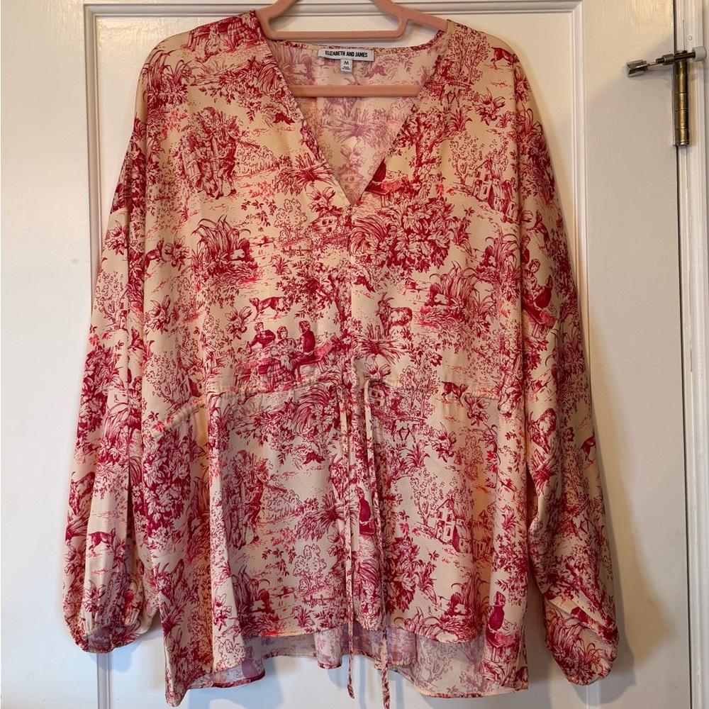 Elizabeth & James Angela Toile Printed Top